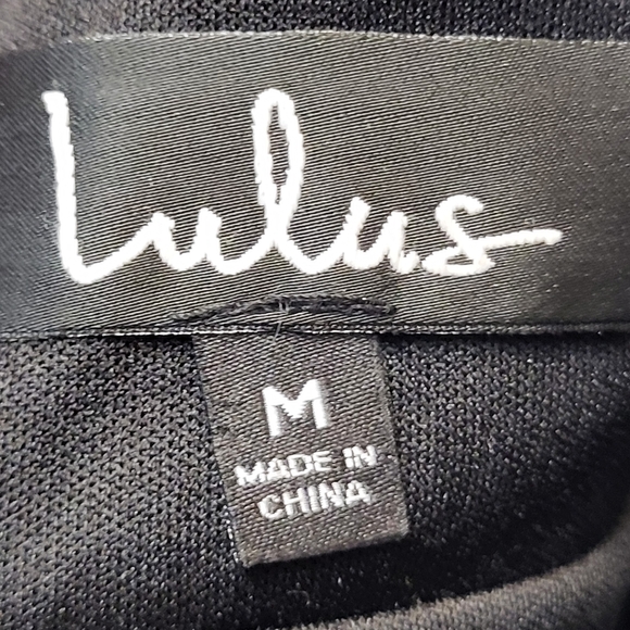 Lulu's Black Heavenly Hues V-neck Backless Maxi Dress - Size M - Picture 7 of 10